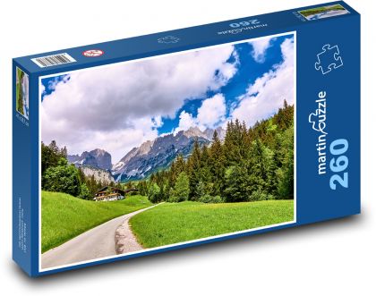 Alps, meadows, nature - Puzzle 260 pieces, size 41x28.7 cm 