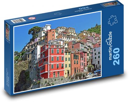 Italy - colourful houses - Puzzle 260 pieces, size 41x28.7 cm 