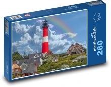 Maják, ostrov, pobřeží Puzzle 260 dílků - 41 x 28,7 cm