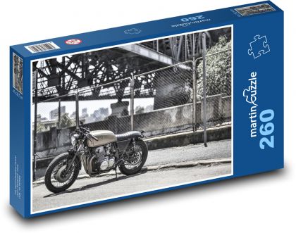 Motorka - café racer - Puzzle 260 dielikov, rozmer 41x28,7 cm