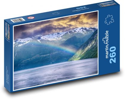 Fjordy - Norsko, moře - Puzzle 260 dílků, rozměr 41x28,7 cm