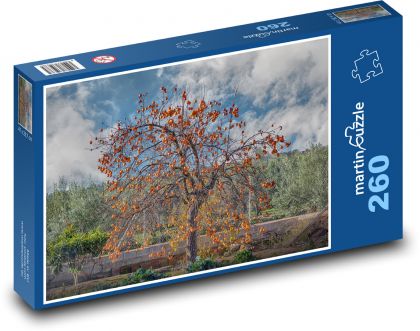 Khaki - fruit, tree - Puzzle 260 pieces, size 41x28.7 cm 