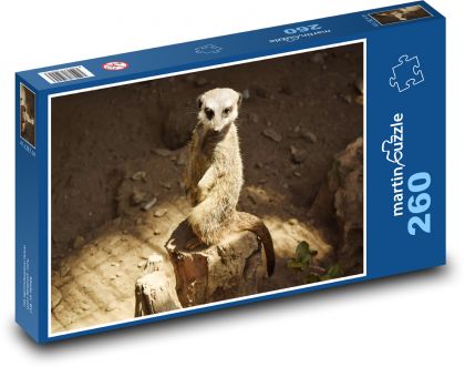 Erdmännchen - Tier, Nagetier - Puzzle - 260 Teile