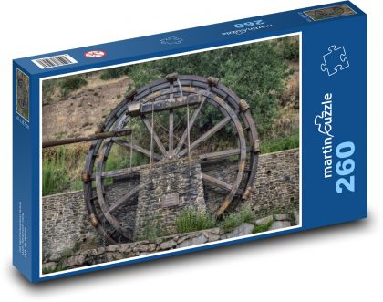 Mühle - Wasser, Wasserstruktur - Puzzle - 260 Teile