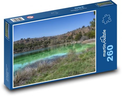 Zelená lagúna - Španielsko, príroda - Puzzle 260 dielikov, rozmer 41x28,7 cm