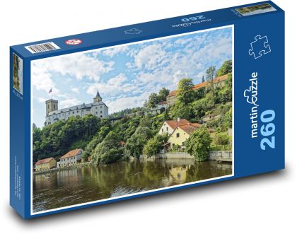 Rožmberk nad Vltavou - river - Puzzle 260 pieces, size 41x28.7 cm 
