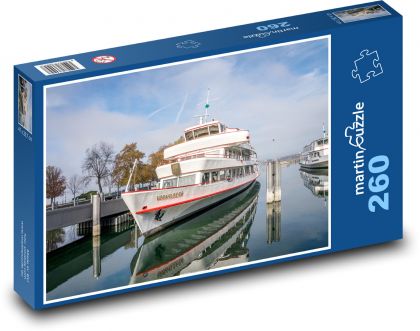 Loď - Bodamské jezero, lodní doprava  - Puzzle 260 dílků, rozměr 41x28,7 cm