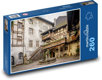 Feldkirch - Austria, fountain - Puzzle 260 pieces, size 41x28.7 cm 