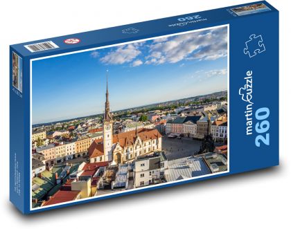 Ołomuniec - Czechy, ratusz - Puzzle 260 elementów, rozmiar 41x28,7 cm