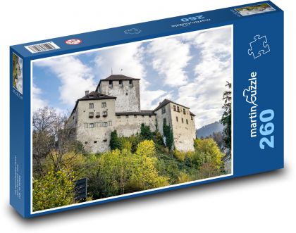Hrad - Feldkirch, Lichtenštejnsko - Puzzle 260 dílků, rozměr 41x28,7 cm