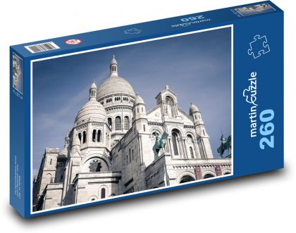Paryż - kościół, budynek - Puzzle 260 elementów, rozmiar 41x28,7 cm