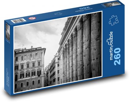 Rím - Piazza di Pietra, Taliansko - Puzzle 260 dielikov, rozmer 41x28,7 cm