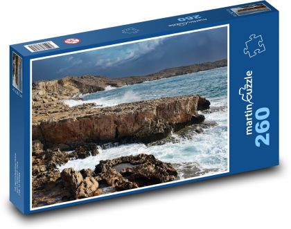 Sea - island, waves - Puzzle 260 pieces, size 41x28.7 cm 