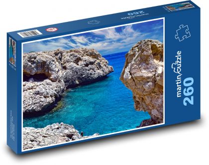 Skaly v mori - príroda, ocán - Puzzle 260 dielikov, rozmer 41x28,7 cm