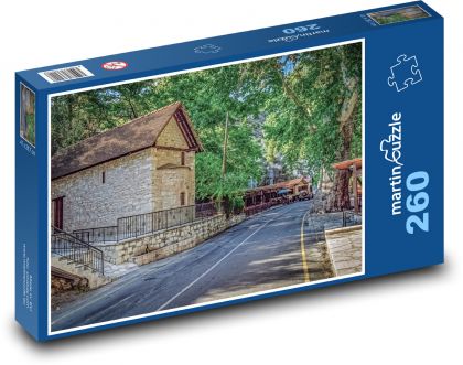 Church - road, Cyprus - Puzzle 260 pieces, size 41x28.7 cm 