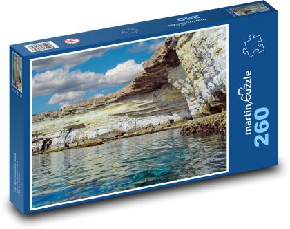 Skalní útvary - pobřeží, moře - Puzzle 260 dílků, rozměr 41x28,7 cm