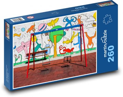 Detské ihrisko - Puzzle 260 dielikov, rozmer 41x28,7 cm