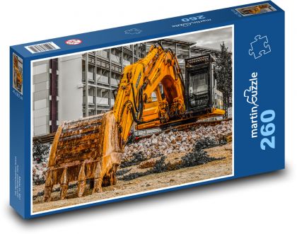 Bagger - schwere Maschine, Bagger - Puzzle - 260 Teile