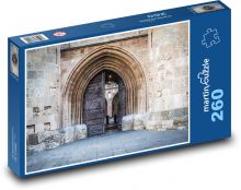 Vstup do hradu - brána, palác Puzzle 260 dielikov - 41 x 28,7 cm