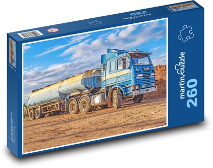 Cisternový vůz - nákladní auto, přeprava  - Puzzle 260 dílků, rozměr 41x28,7 cm