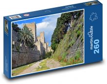 Rhodos - příkop, Řecko Puzzle 260 dílků - 41 x 28,7 cm