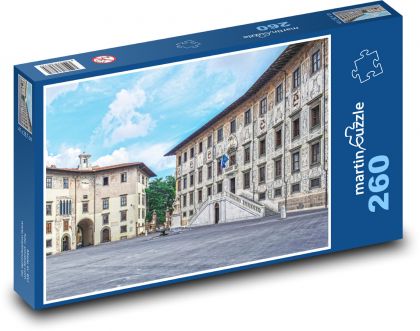 Náměstí Piazza Dei Cavalieri - Itálie, historický - Puzzle 260 dílků, rozměr 41x28,7 cm