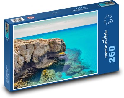 Skaly pri pobreží - more, krajina - Puzzle 260 dielikov, rozmer 41x28,7 cm