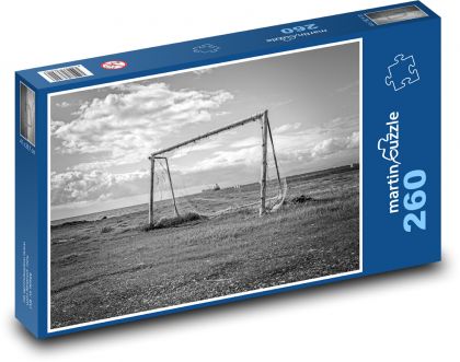 Goal - football, sea - Puzzle 260 pieces, size 41x28.7 cm 