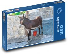 Osel - vesnice, zvíře Puzzle 260 - 41x28,7 cm