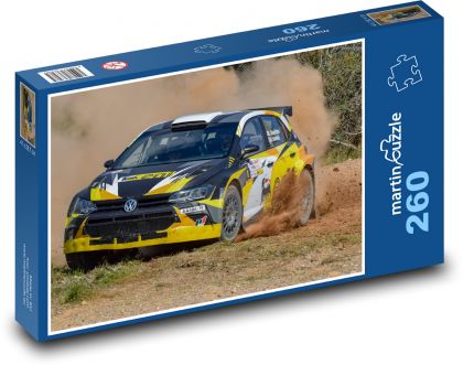 Závodní auto - závodění, automobil - Puzzle 260 dílků, rozměr 41x28,7 cm