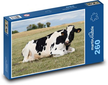 Kráva - farma, louka - Puzzle 260 dílků, rozměr 41x28,7 cm