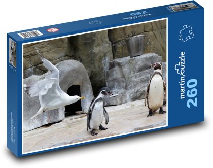 Pinguin - Möwe, Tiere - Puzzle - 260 Teile
