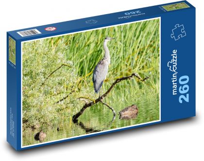 Graureiher - Vogel, See - Puzzle - 260 Teile