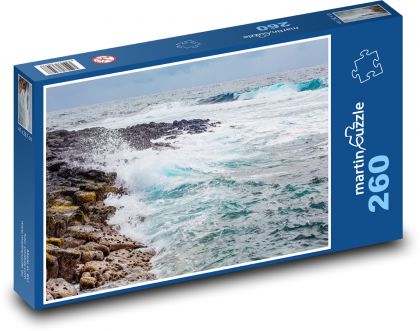 Mauricius - pobřeží, výhled na moře - puzzle 260 dílků