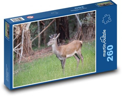 Hirsch - Tier, Wald - Puzzle - 260 Teile