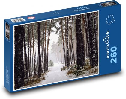 Forest in winter - trees, snow - Puzzle 260 pieces, size 41x28.7 cm 