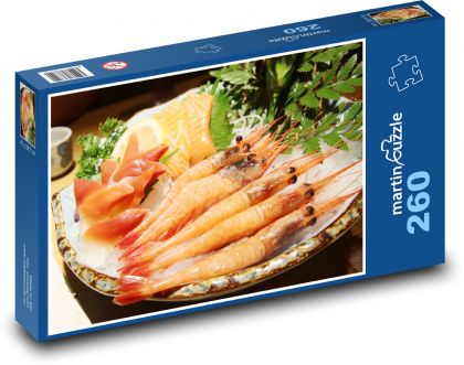 Krevety - plody moře, jídlo - Puzzle 260 dílků, rozměr 41x28,7 cm