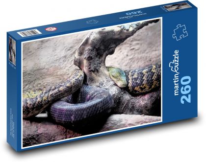 Hroznýš jamajský - had, plaz - Puzzle 260 dílků, rozměr 41x28,7 cm