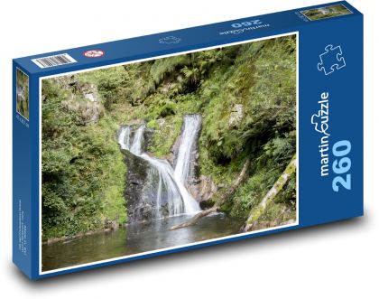 Vodopád -  řeka, Německo - Puzzle 260 dílků, rozměr 41x28,7 cm