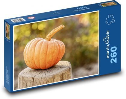 Dynia - jesień, zbiory - Puzzle 260 elementów, rozmiar 41x28,7 cm