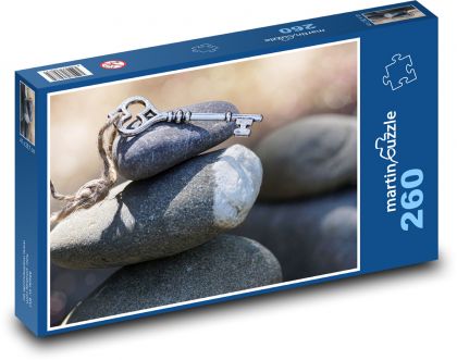 Kameny - klíč, dekorace - puzzle 260 dílků