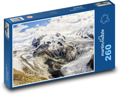Ľadovec - hory, Alpy - Puzzle 260 dielikov, rozmer 41x28,7 cm