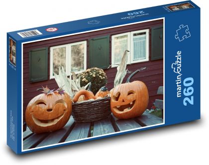 pumpkin, decoration - Puzzle 260 pieces, size 41x28.7 cm 