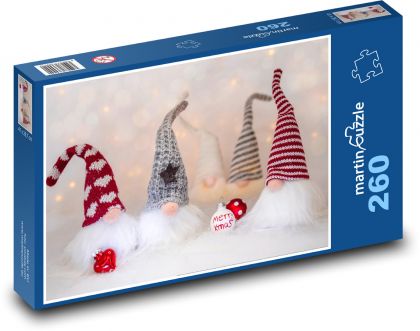 Elfovia - Trpaslíci, Vianoce - Puzzle 260 dielikov, rozmer 41x28,7 cm