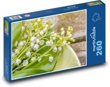 Konvalinka - květina, květ Puzzle 260 dílků - 41 x 28,7 cm