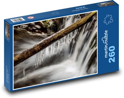 Sople - lód, szron - Puzzle 260 elementów, rozmiar 41x28,7 cm