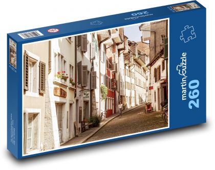 Domy - historické centrum, ulice - Puzzle 260 dielikov, rozmer 41x28,7 cm