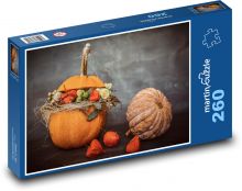 Dýně - podzim, dekorace Puzzle 260 dílků - 41 x 28,7 cm