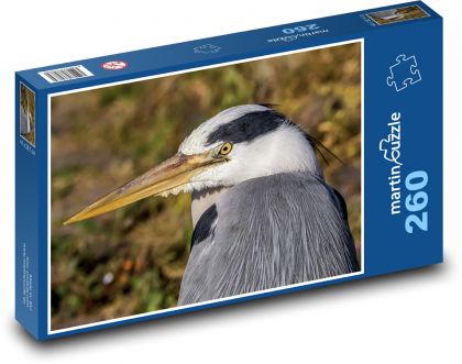 Volavka - vodní pták, heron - Puzzle 260 dílků, rozměr 41x28,7 cm