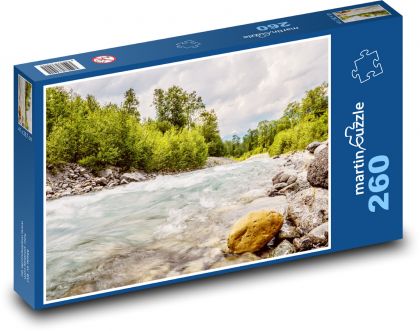 Wasserlauf - Landschaft, Fluss - Puzzle - 260 Teile